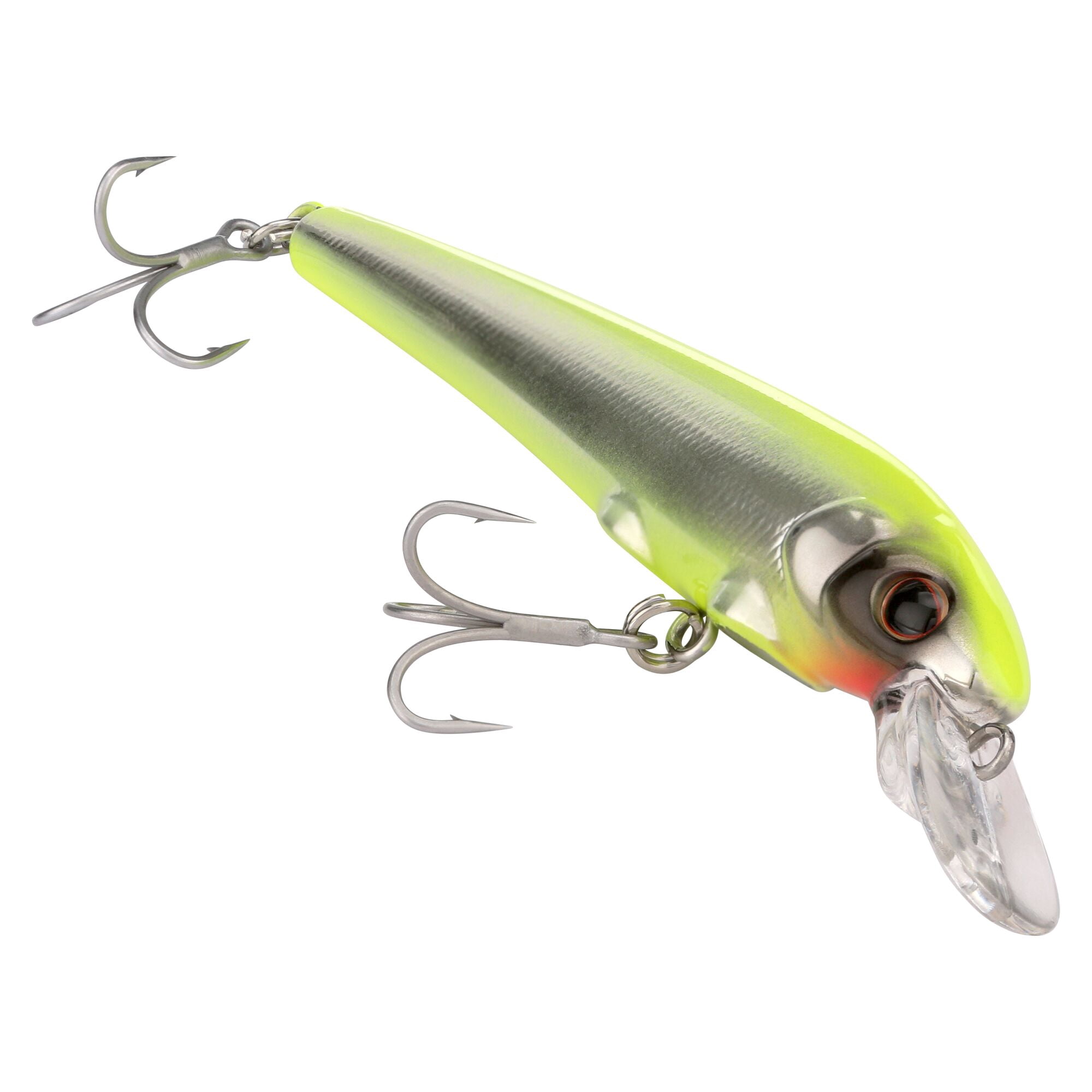 Berkley Hit Stick Saltwater, 3.75 in, Crankbaits, Chrome/Chartreuse (1 Count)