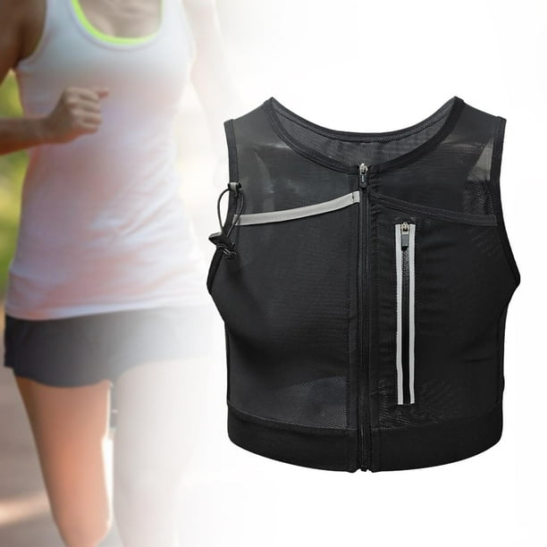 Bolsa de Chaleco para Correr, Soporte para Teléfono, Bolsa de Pecho Reflectante para Hombres Y Mujeres con Bolsillo de Malla, Bolsa Deportiva Ligera