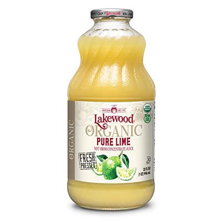 Lakewood Pure Lime, Fresh Pressed, 32 Fl Oz (Pack of 6)