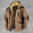 thumbnail image 2 of HCURIBAD Jackets for Men Men's Winter 3D Flag Print Drawstring Hooded Zipper Warm Cotton Jacket Winter Coats for Men Fleece Jacket Men Long Sleeve Jackets, 1PC Cotton Jacket Pink 3XL, 2 of 4