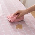 large plaid tablecloth waterproof wearresistant easy to clean living