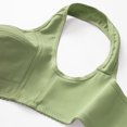 thumbnail image 5 of Front Closure Bras for Older Women No Underwire Comfortable Full Coverage Bra Wireless Wirefree Everyday Bras (Green), 5 of 7