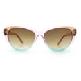 thumbnail image 3 of Girls Tie Dye Hippie Color Classic Cat Eye Sunglasses Pink Green - Brown, 3 of 7