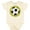 Natural, variant on Inktastic Soccer Sports Ball Gift Boys or Girls Baby Bodysuit