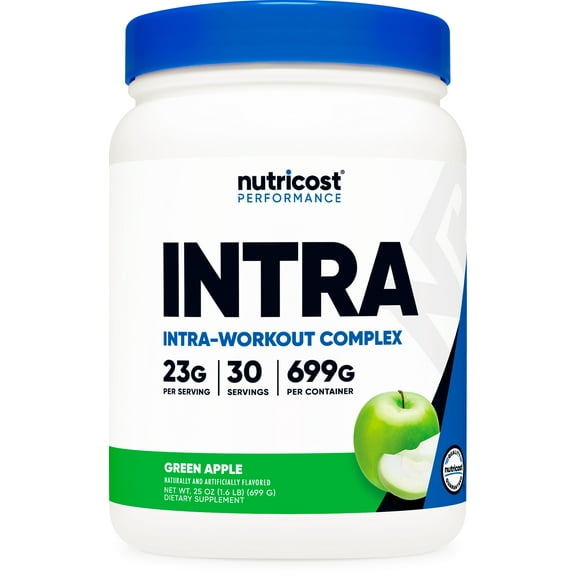 Nutricost Intra Workout Powder, 30 Servings (Green Apple) - Non-GMO, Gluten-Free Supplement