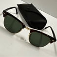 thumbnail image 5 of RB-Hip Hop-sunglasses New Clubmaster Classic Polished Tortoise on Gold RB3016 W0366 49-21, 5 of 5