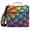 Dragon Scales and Water Droplets, variant on 3 Ring Zipper Binder with Shoulder Strap Waterproof Trapper Keeper 2 Inch D-Ring 500 Sheets Capacity Water Droplets on Dragon Scales
