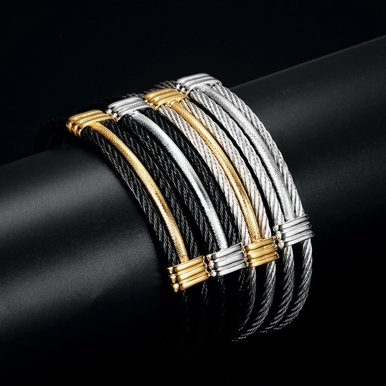 金網つじ バングル WIRE BANGLE WOMENS TureClos Bracelet Stainless Steel Wire Adjustable Size Multi