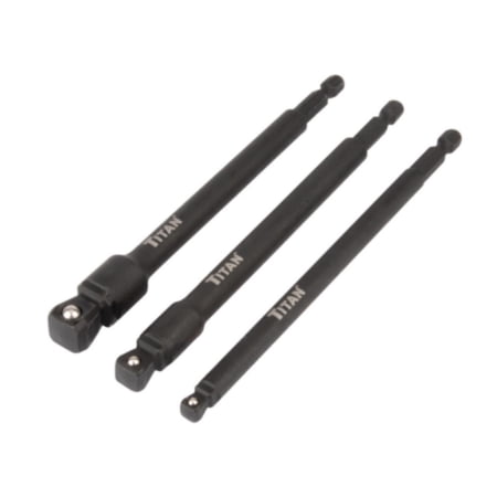 Titan 3 pc. 6 in. Impact Wobble Socket Adapter (Stan)