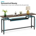 thumbnail image 5 of 70 inch Console Table Narrow Long Behind Sofa Table with 2 Ties Brown, 5 of 5