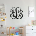 thumbnail image 5 of RealSteel Curly Wall Monogram – Personalized 3-Letter Metal Sign – Custom Steel Wall Art for Home, Wedding & Anniversary Gifts – Indoor/Outdoor Rust-Resistant Décor – Handcrafted in Texas (B-18), 5 of 6