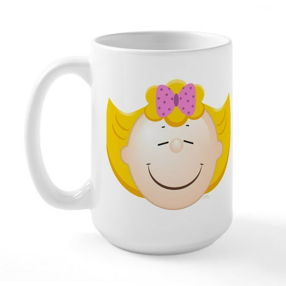 CafePress - Peanuts Sally Emoji - 15 oz Ceramic Large White Novelty Mug