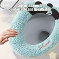 thumbnail image 4 of Zipper Model Toilet Seat Household Embroidery Sitting Washer Toilet Seat Cover Cute Washer Toilet Seat, 4 of 6
