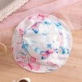 thumbnail image 6 of ATOGUTA Girls Sleeveless Dress Casual Beach Party Print Spaghetti Straps Sundress with Hat White, Size 3M-3T, 6 of 7
