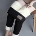 thumbnail image 2 of Leggings de invierno con forro polar para mujer, leggings de cachemira gruesos y elásticos de cintura alta, calidez afelpada, 2 of 4