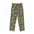 thumbnail image 6 of Uemuo Color Summer Pattern Men's Wide Leg Palazzo Lounge Pants with Pockets Light Weight Loose Comfy Casual Pajama Pants-, 6 of 9