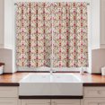 thumbnail image 2 of Ambesonne Damask Kitchen Curtains, Classical Vintage Floral, 55"x45", Multicolor, 2 of 3