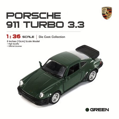 MAKEDA 1:36 alloy simulation Porsche 911 TURBO 1978 sports car model children's toy car pull back car model collection ornaments