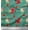 Teal Green, variant on Soimoi Green Cotton Voile Fabric Leaves,Stripe & Red Flower Stripe Print Fabric by Yard 42 Inch Wide