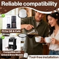 thumbnail image 3 of 12-Pack Coffee Water Filter Replacement for C7CGFLTR, Compatible with Café and GE Profile Grind & Brew Machines,Charcoal Cartridges to Enhance Taste & Protect Machine, 3 of 4