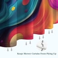 thumbnail image 6 of Colorful Tie Dye Flow Ball Pattern Shower Curtain 36"x72" ,Bathroom Decorative Shower Curtains Set with 12 Hooks,Modern Waterproof Washable Shower Curtain, 6 of 6