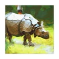 thumbnail image 1 of Rhinoceros in Landscape. - Canvas, 1 of 10