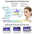 thumbnail image 4 of MARE AZZURO Computer Reading Glasses Women Blue Light Blocking Readers 0 1.0 1.25 1.5 1.75 2.0 2.25 2.5 2.75 3.0 3.5 4.0 5.0 6.0 (Transparent, 4.00) Composite Lens Anti Eye Strain, Glare, UV400, 4 of 8