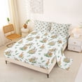 thumbnail image 2 of Erosebridal Cute Jungle Animal Queen Sheet Sets, Cartoon Elephant Lion Bed Set, 4-Piece, 2 of 5