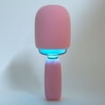 thumbnail image 4 of Micrófono de Karaoke Bling Bling Inalámbrico con luz RGB para niños y adultos Color rosa, 4 of 12