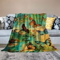 thumbnail image 2 of Orinice Butterflies Blue Sky Green Sky Warm Lightweight Blanket Soft Fleece Blankets for All Seasons - Perfect Decor for Living Rooms, Sofa, and Bed 60x80in, 2 of 6