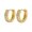 Gold, variant on 12mm CZ Small Silver Hoop Earrings for Women Men