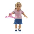thumbnail image 3 of Perchas para ropa de muñecas Emily Rose Value, paquete de 5 unidades, madera rosa, 18 cm, 3 of 8