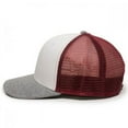 thumbnail image 4 of Outdoor Cap RGR-200M Mesh Back, Polyester/Spandex Cap-White/Red/Heathered Grey, 4 of 5