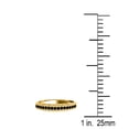 thumbnail image 3 of AoneJewelry 1/5 Carat Black Diamond Milgrained Wedding Band In Solid 10K Yellow Gold, 3 of 5
