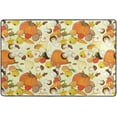 thumbnail image 4 of Dreamtimes Pumpkin Fruits Vegetables Area Rug 72x48in Autumn Harvest Non-Slip Floor Carpet Comfort Floor Mats Decor for Indoor Living Dining Room and Bedroom Area, 4 of 5