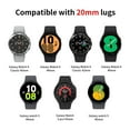 thumbnail image 3 of ALMNVO 20mm No Gap Wrist Silicone Sport Band for Samusng Galaxy watch 6 5 4 40mm 44mm/ Watch 5 Pro 45mm/ Galaxy 6 Classic 43mm 47mm/ Galaxy 4 Classic 42mm 46mm, 3 of 11