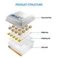 Hatching Egg Incubator 16 Eggs Small Egg Hatcher Machine Digital Automatic Incubators with