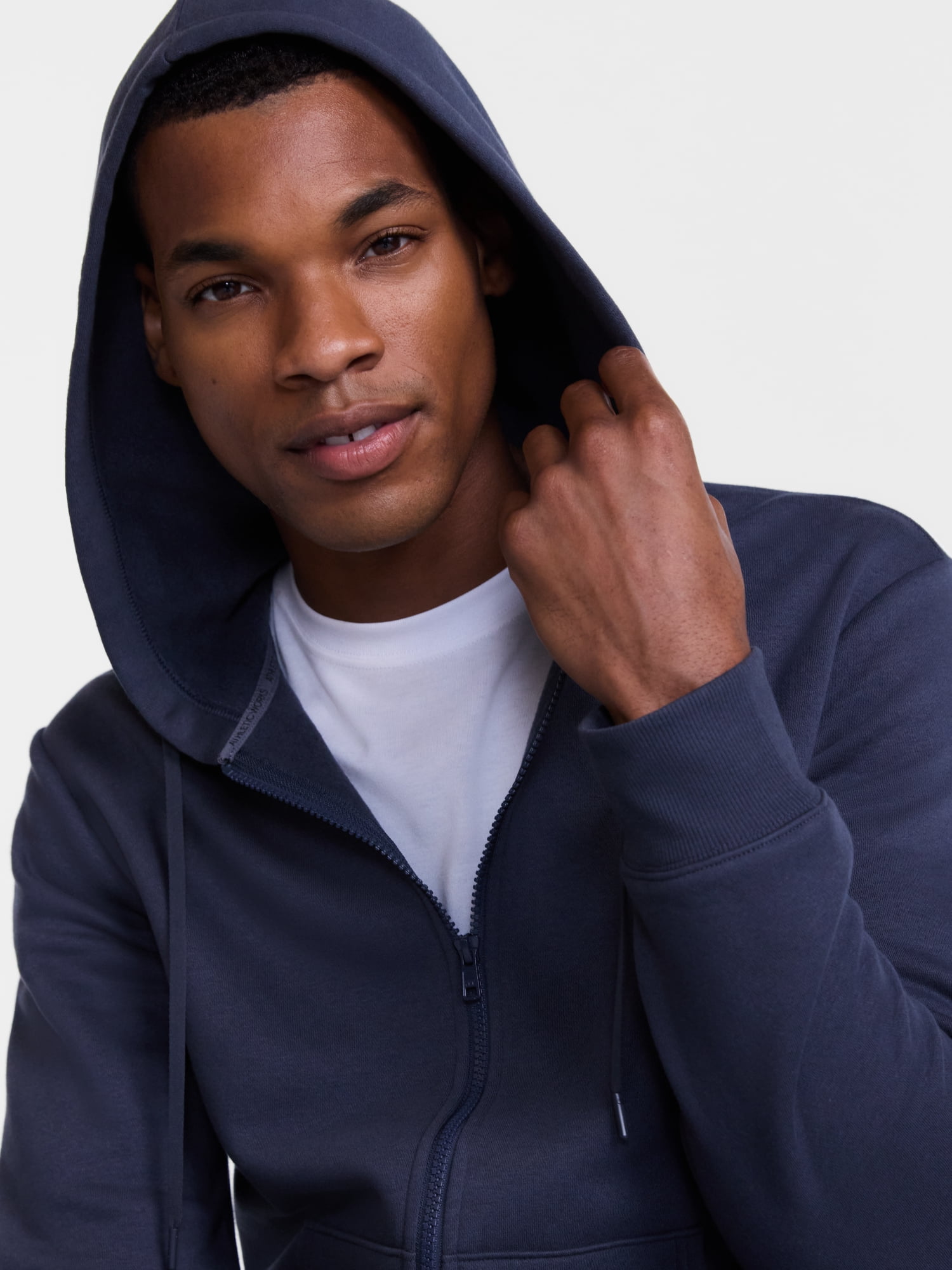 Athletic Works Men's and Big Men's Zip Up Fleece Hoodie Sweatshirt, Sizes XS-4XLT