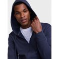 thumbnail image 5 of Athletic Works Men's and Big Men's Zip Up Fleece Hoodie Sweatshirt, Sizes S-5XLT, 5 of 6