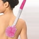 thumbnail image 4 of 1 juego de cepillos de baño, accesorios, cepillo de espalda multiusos, cabezales surtidos, cepillo de baño, cepillo de limpieza plegable, rosa, 4 of 6