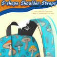 thumbnail image 5 of Mushroom and Leaf Blue Pattern 17" School Backpacks for Teens,Waterproof Oxford Fabric,S-Shape Padded Straps for School,Travel,Hiking,Camping, 5 of 6