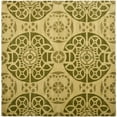 thumbnail image 6 of SAFAVIEH Wyndham Louise Medallion Wool Runner Rug, Honey/Green, 2'3" x 9', 6 of 10
