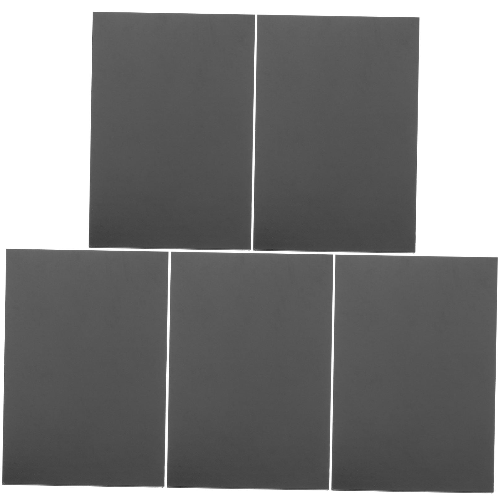 ELAYARD 5-Pack Flexible Black Magnetic Sheets with Peel and Stick Adhesive for Crafts, Projects, and Fridge Decoration