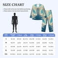 thumbnail image 4 of Salouo Sunshine Cute Winged Cat Print Button-Front Long Sleeve Pajama Set for Men, Soft 2Pjs Men's Long Sleeve Sleepwear-XX-Large, 4 of 7