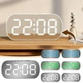 Digital LED Alarm Clock Snooze Display Temperature Time Desk Alarm