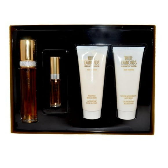 Set de regalo Perfume Elizabeth Taylor White Diamonds de 4 unidades
