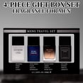 thumbnail image 3 of Caja de regalo con spray Eau de Toilette para hombre, juego de 4 piezas, botella de 1,02 onzas líquidas, regalo de EDT para hombres, fragancia duradera, estuche de viaje para hombres, 3 of 5