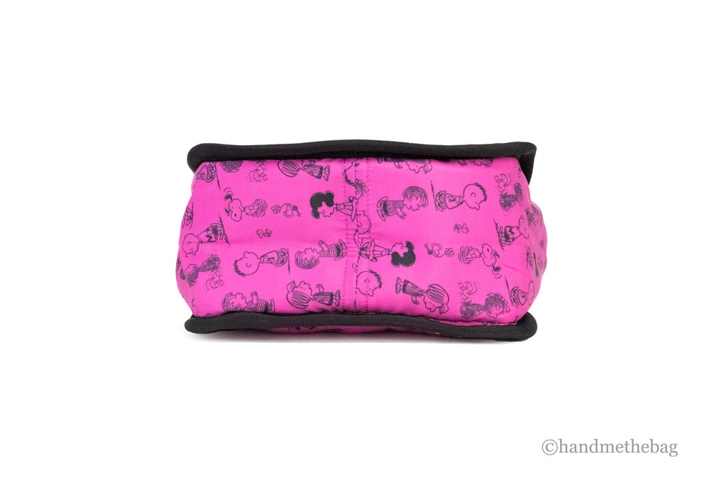 Marc Jacobs Marc Jacobs X Peanuts Mini Fuchsia Fedora Puffy Nylon Tote Convertible Women's Handbag