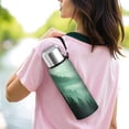 thumbnail image 6 of 20 Oz Misty Forest Landscape Coffee Tumbler Double Wall Insulated Stainless Steel Water Bottle | Metal Reusable Thermoses Flask with Cup Cap | Leak & Sweat Proof with Anti-Dust Lid, 6 of 7
