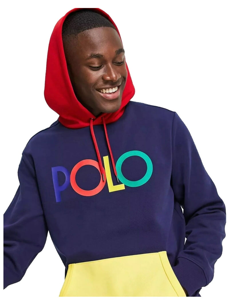 Polo Ralph Lauren Double-Knit Hoodie Sweatshirt, Colorblock